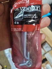 Everbilt Gate Hook and Eye Latch Set 4 inch Diameter Zinc Plated Steel