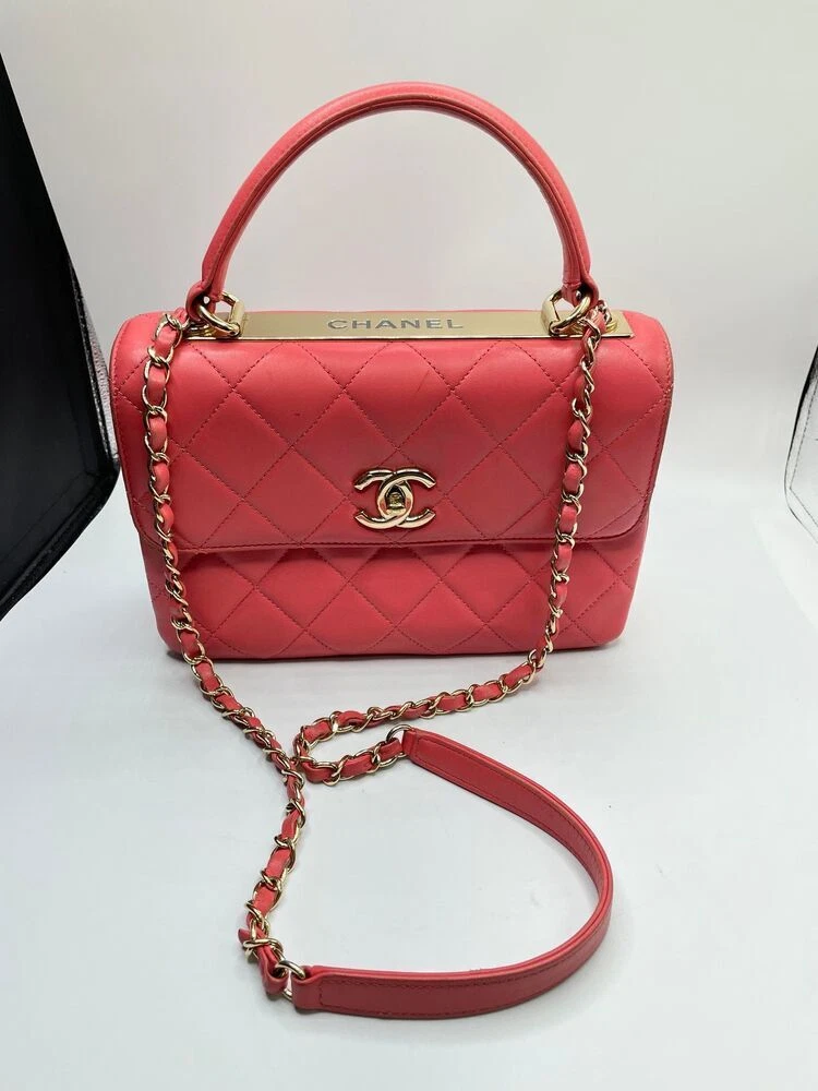 Chanel Lambskin Quilted Small Trendy CC Flap Bag Red Gold Hardware – Coco  Approved Studio