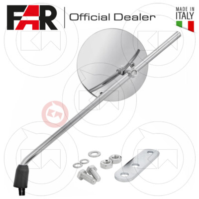 Specchietto Sinistro CROMATO Vespa Anni 50 Con Manubrio Tipo Bicicletta - Foto 10