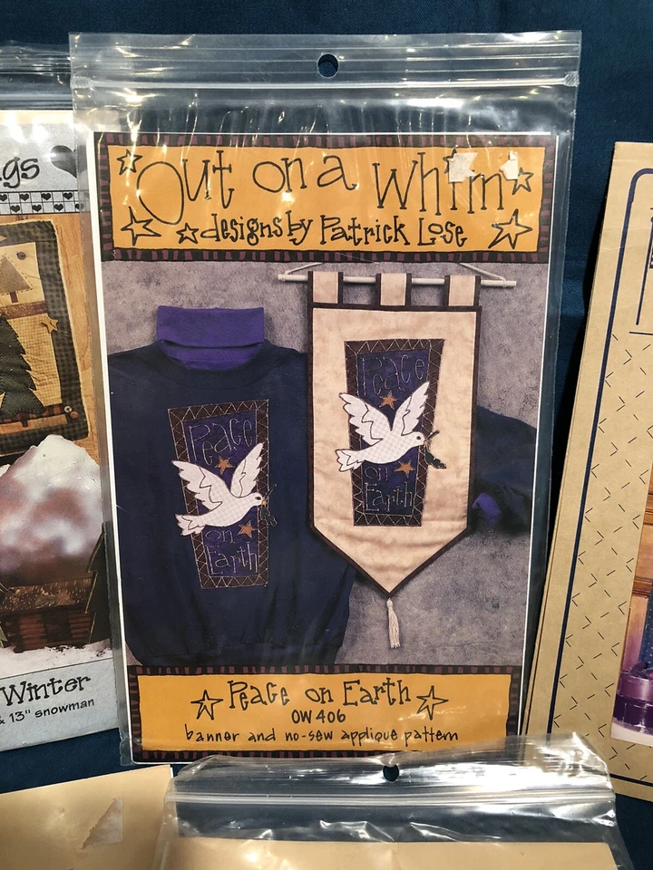 Lot Of 7 - Christmas Themed Appliqué & Quilt Patterns & MORE !! - Image 4 of 4