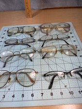 Vtg Antique Eyeglasses 8 Pair Spectacles Metal Frames SEE PICS Lot C