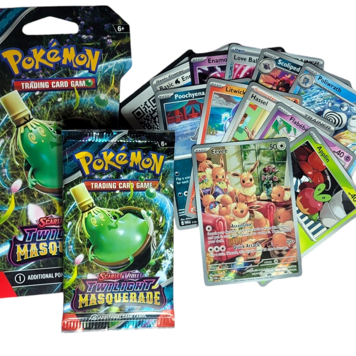 Eevee 188/167 Full Illustration Rare Twilight Masquerade TWM