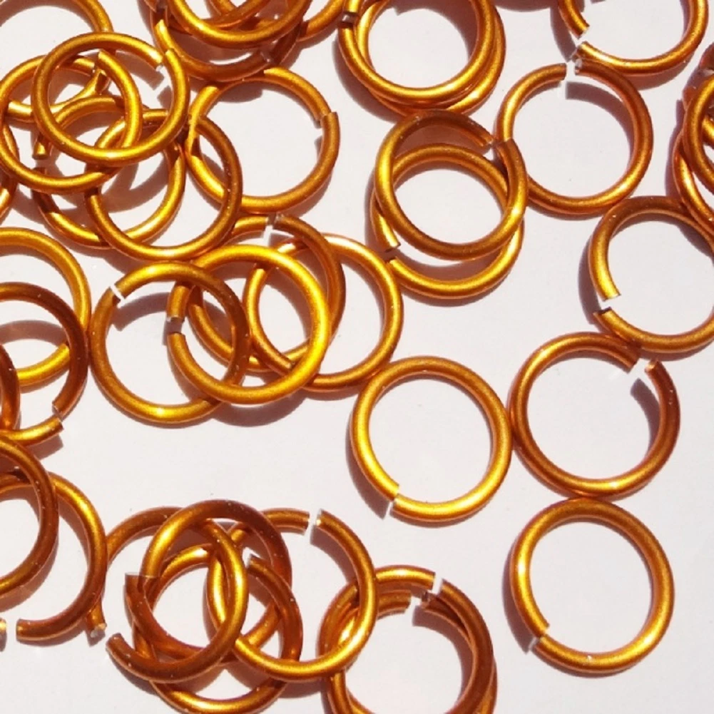 ORANGE Anodized Aluminum JUMP RINGS 250 6mm 18g SAW CUT Chainmail chain mail eBay