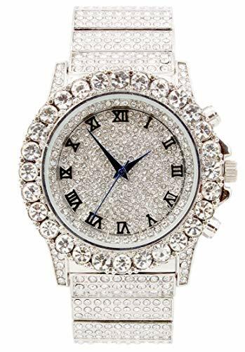 Bling'ed Out Mens Watch on Blast w/ZZ Bling'ed Necklace or Bracelet ST102SSeries - Picture 52 of 58