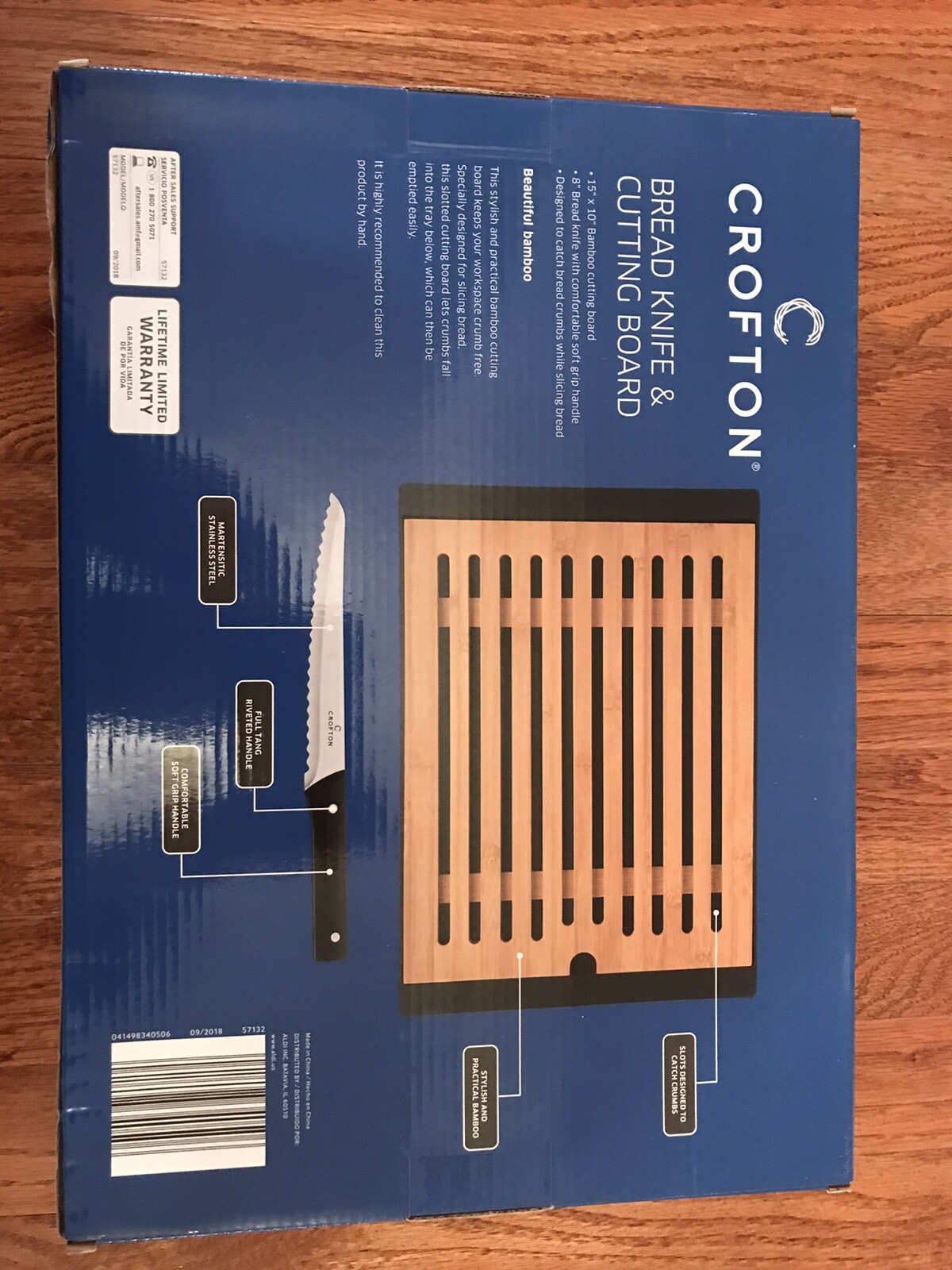 Crofton Bread Knife & Cutting Board Great Holiday Gift for sale online