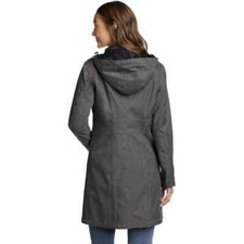 Veste Eddie Bauer WeatherEdge Femme – Gris, Capuche, Taille S, Nylon, Occasion Très Bon état