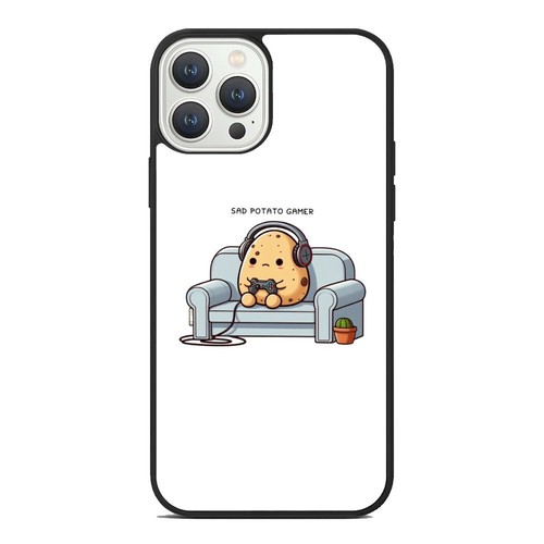 Sad Potato Cartoon For iPhone SE XS XR Max 5 6 7 8 Plus Anti scratch Cover - Picture 6 of 25