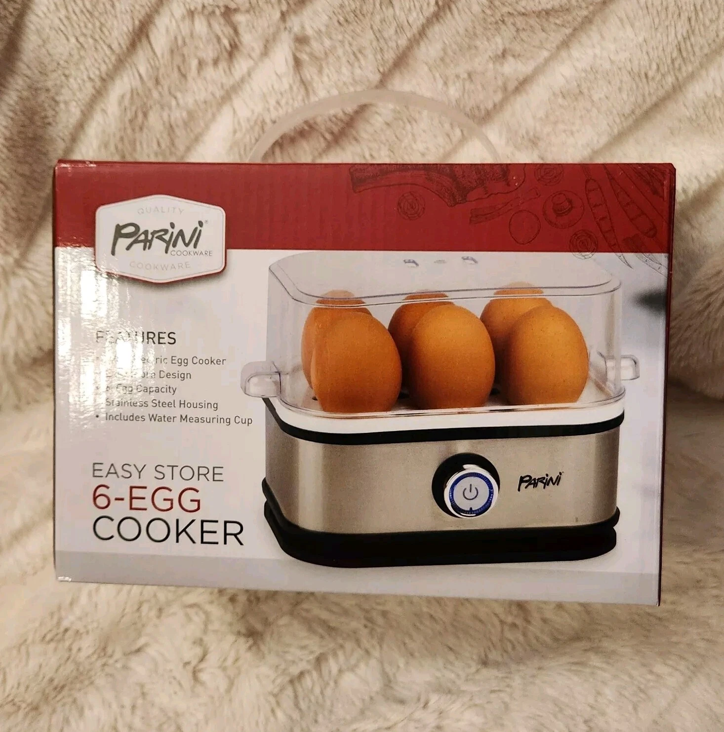Parini Cookware Easy Store 6-Egg Cooker VSD-601 New In Box