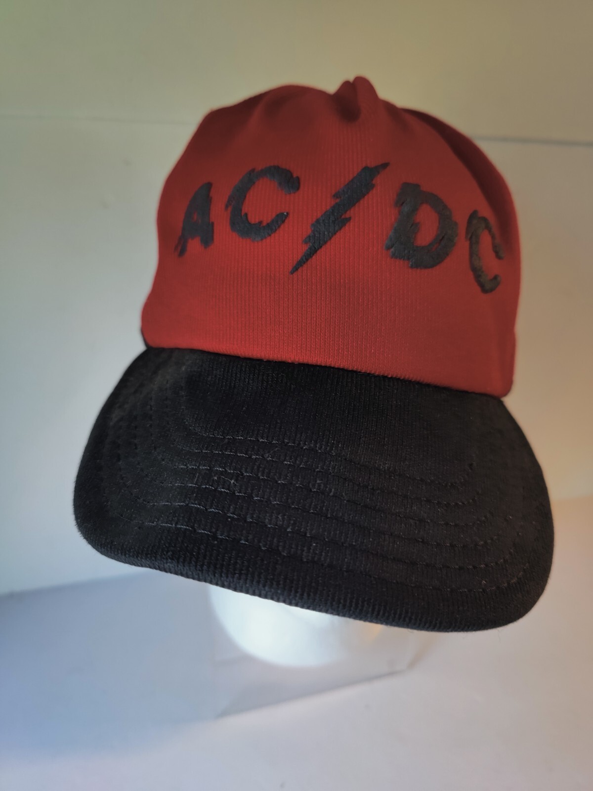 Vintage AC/DC Cap Hat 1978 Logo Mesh Snap Back Made i… - Gem