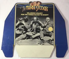 1993 cardboard home video display ~ THE THREE STOOGES ~ 19x20.5