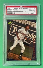 1993 CLASSIC BEST GOLD DEREK JETER GREENSBORO HORNETS PSA 10 YANKEES RC