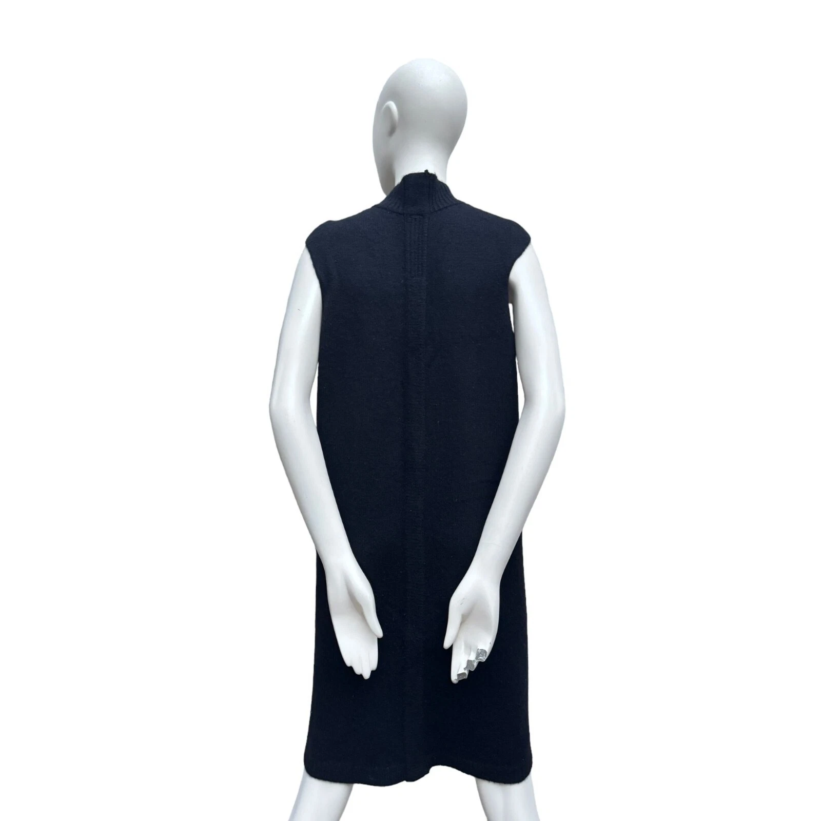 Abito nero cashmere Rick Owens FW 2011 limousine taglia unica adatto da XS a M