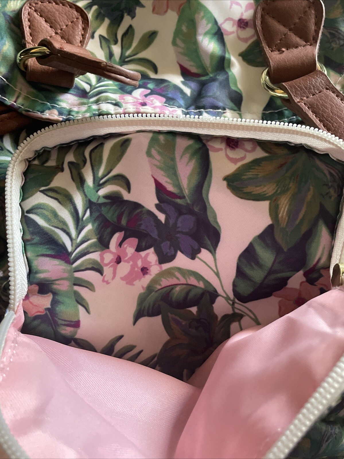 American Eagle Floral Backpack - image 6