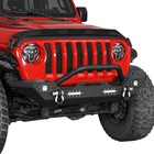 Steel Front Winch Bumper w/ Led Lights Fit Jeep Wrangler 07-25 JK JL & Gladiator