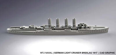 Breslau 1917 - German Navy - Pre Dreadnought Era - Wargaming - Axis and Allies -