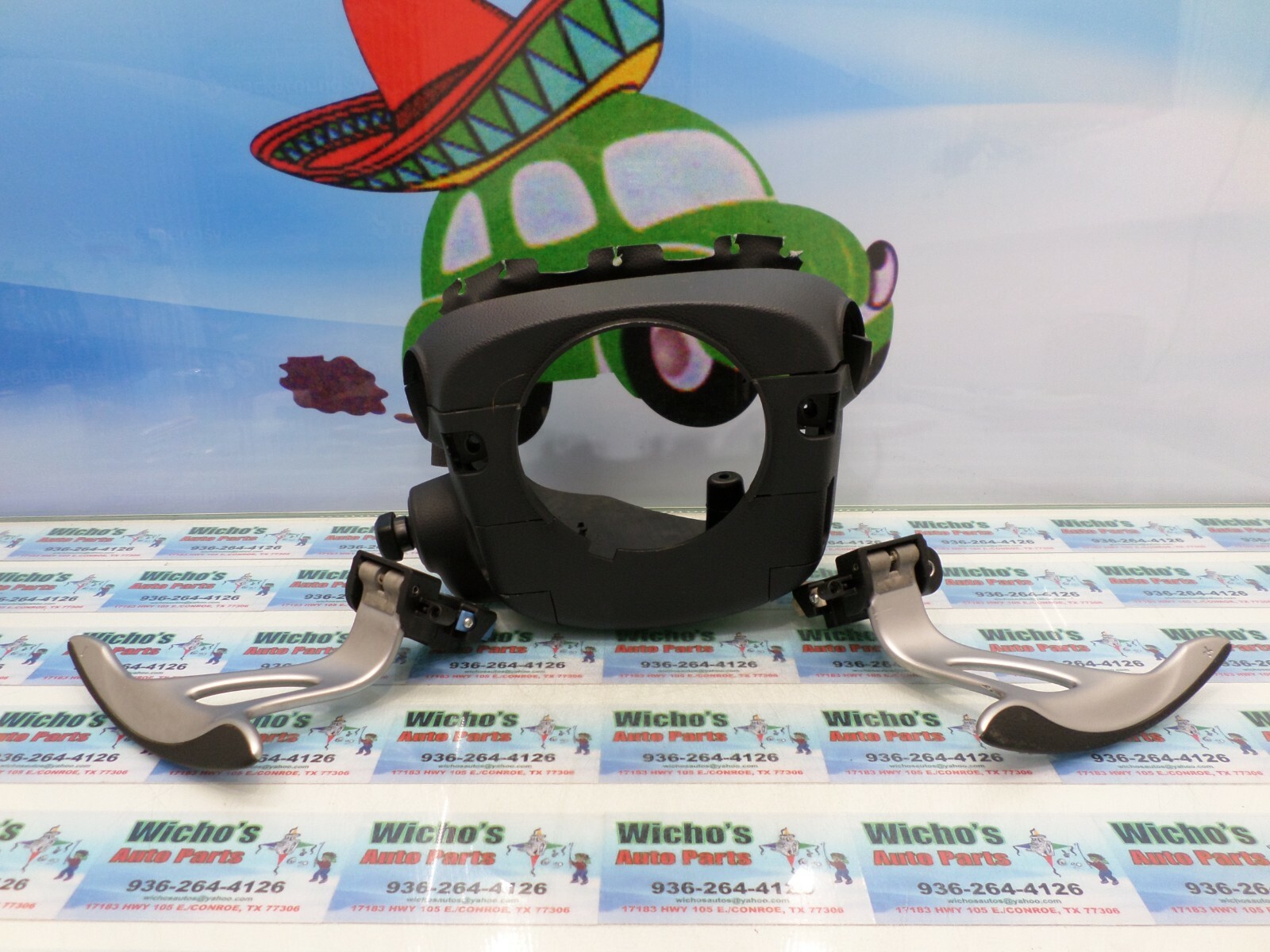 09,10,11,12,13 INFINITI G37 SEDAN STEERING WHEEL PADDLE SHIFTERS W/TRIM