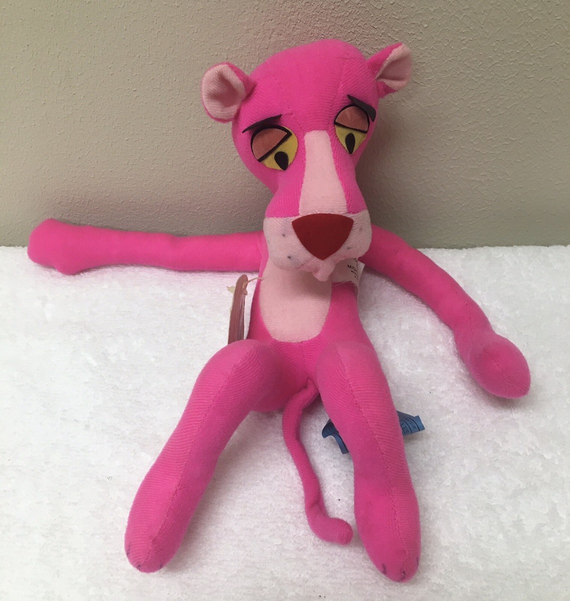 Vintage 1976 Plush PINK PANTHER Toy By Mighty Star Mirisch