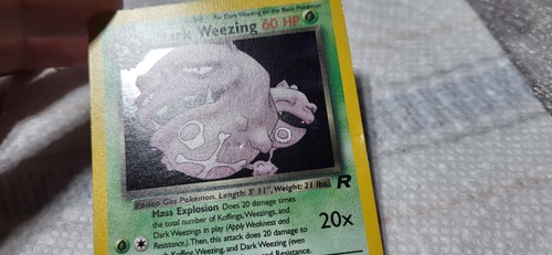 Dark Weezing Rocket Set Holo Rare Pokemon Card 14/82 WOTC Vintage - Picture 7 of 12