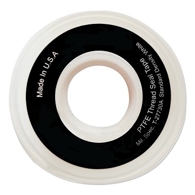 White PTFE Thread Sealant Tape, 1/4 in x 520 in L ORS Nasco Anchor Brand