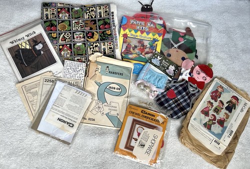 Lote De Colección Tela Y Artesanía Mary Engelbreit Tela Hierro En Transferencias Patrones - Imagen 16 de 24