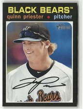 2020 TOPPS HERITAGE MINOR LEAGUE #86 QUINN PRIESTER WEST VIRGINIA BLACK BEARS