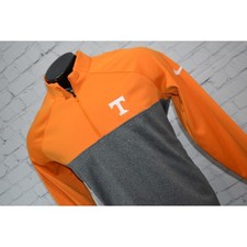 Nike Golf Tennessee Volunteers Men Large Orange Gray 1/4 Zip Pullover Polyester