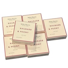 Miller Harris Perfumer London Rhubarb Peony Bath Salt Lot 6 Sel De Bain 40g Each