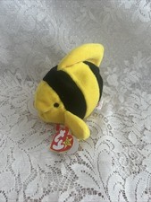 TY Beanie Baby "Bubbles" the Fish 1995 Retired~PVC~See Photos!!