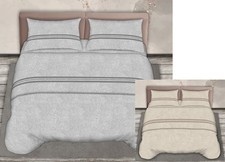 Parure Lenzuola Letto Effetto Seta Stiro Facile Puro Cotone Made Italy Modello E