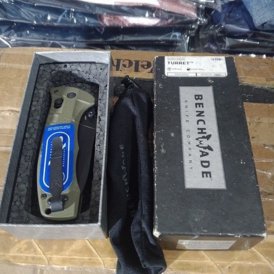 Benchmade Turret 980SBK Green Black BNOB Folding Knife Outdoor Gear