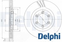 2X Bremsscheibe Delphi BG4112 2 Bremsscheiben Vorderachse Vorne
