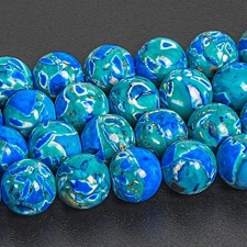 8MM Natural Stone Sea Blue Magnesite Beads Grade A Round Loose Beads