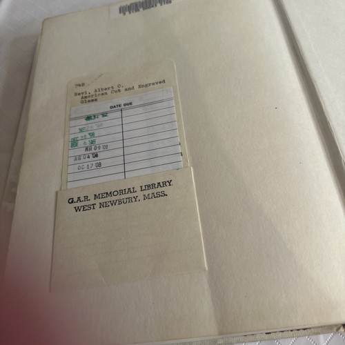 American Cut and Engraved Glass by Albert Revi 1965 Hardback Read - Imagen 13 de 14