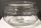 Vintage 10" Round Open 1 Gal. Clear Glass Goldfish Fish Turtle Bowl 1990s