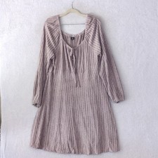 SHEIN Curve Womens Lavender Soft Long Sleeve Dress Size 2XL