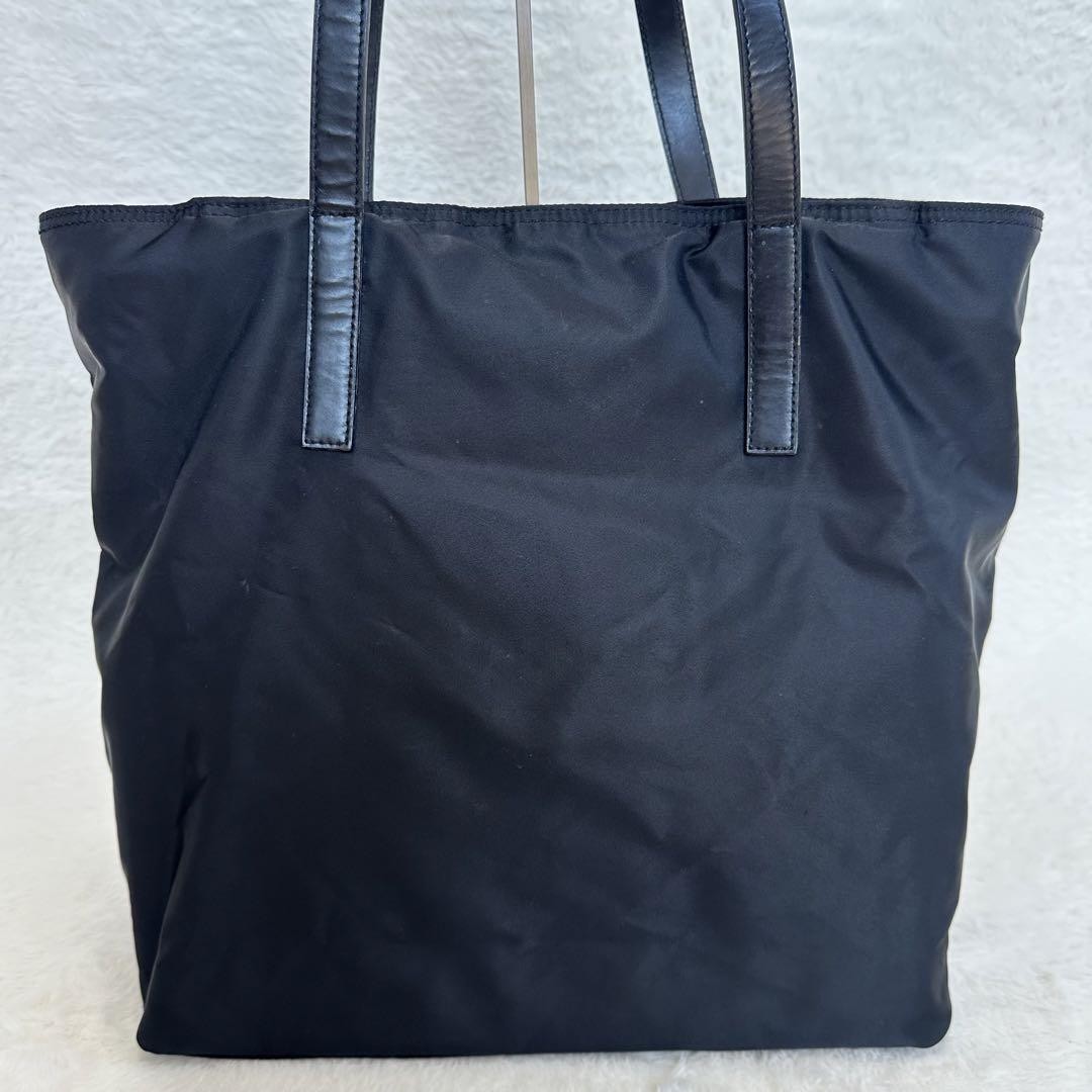 Prada Large Capacity Tote Bag Triangular Logo Nyl… - image 5