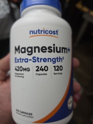 Magnesium + Extra Strength Capsules 240 Count 420 Mg