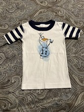 Hanna Andersson Olaf Disney Frozen Organic Short John Pajama Top Size 4 100cm