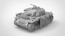 3D Printed 1/72/87/144 WWII German Panzer III Type M Painted Model Kit