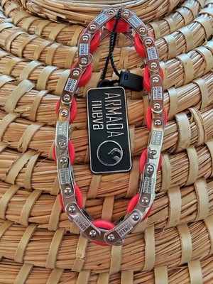 Armada Armband Neu - Kette - Rot - Unisex - Gummi - Elastisch