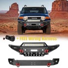 Aaiwa For 2007-2014 Toyota FJ Cruiser Front&Rear Bumper W/Winch Plate&LED Lights