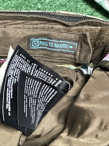 Burton Poacher Comic Ski Dryride Mocha Comic Snowboard Pants Green Men’s Size Lg - Picture 15 of 15