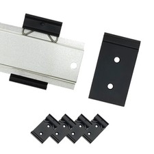 1.08" Width DIN Rail Mounting Clip, Universal Aluminum Alloy Bracket, Snap-in