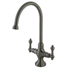 Kingston Brass KS176.ALLS Vintage 1.8 GPM 1 Hole Kitchen Faucet - Nickel