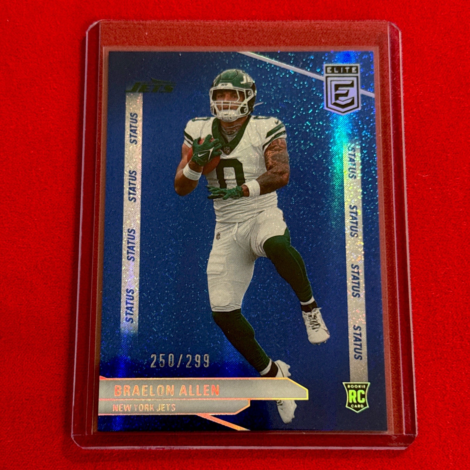 2024 Donruss Elite Braelon Allen  250/299  Blue Status Sparkle Parallel RC