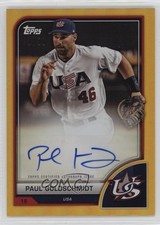 2023 Topps World Baseball Classic Gold Foil /50 Paul Goldschmidt #AV-PG Auto 0t2