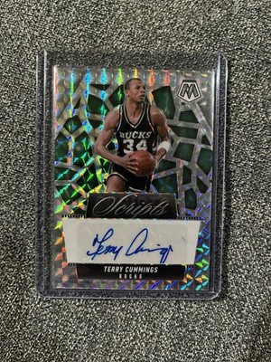 Terry Cummings Bucks 2024-25 Mosaic Signed Auto