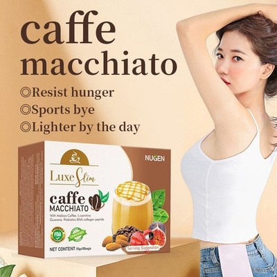 Luxe Slim Caffe MACCHIATO Coffee Instant Coffee 10gx10 Sachets