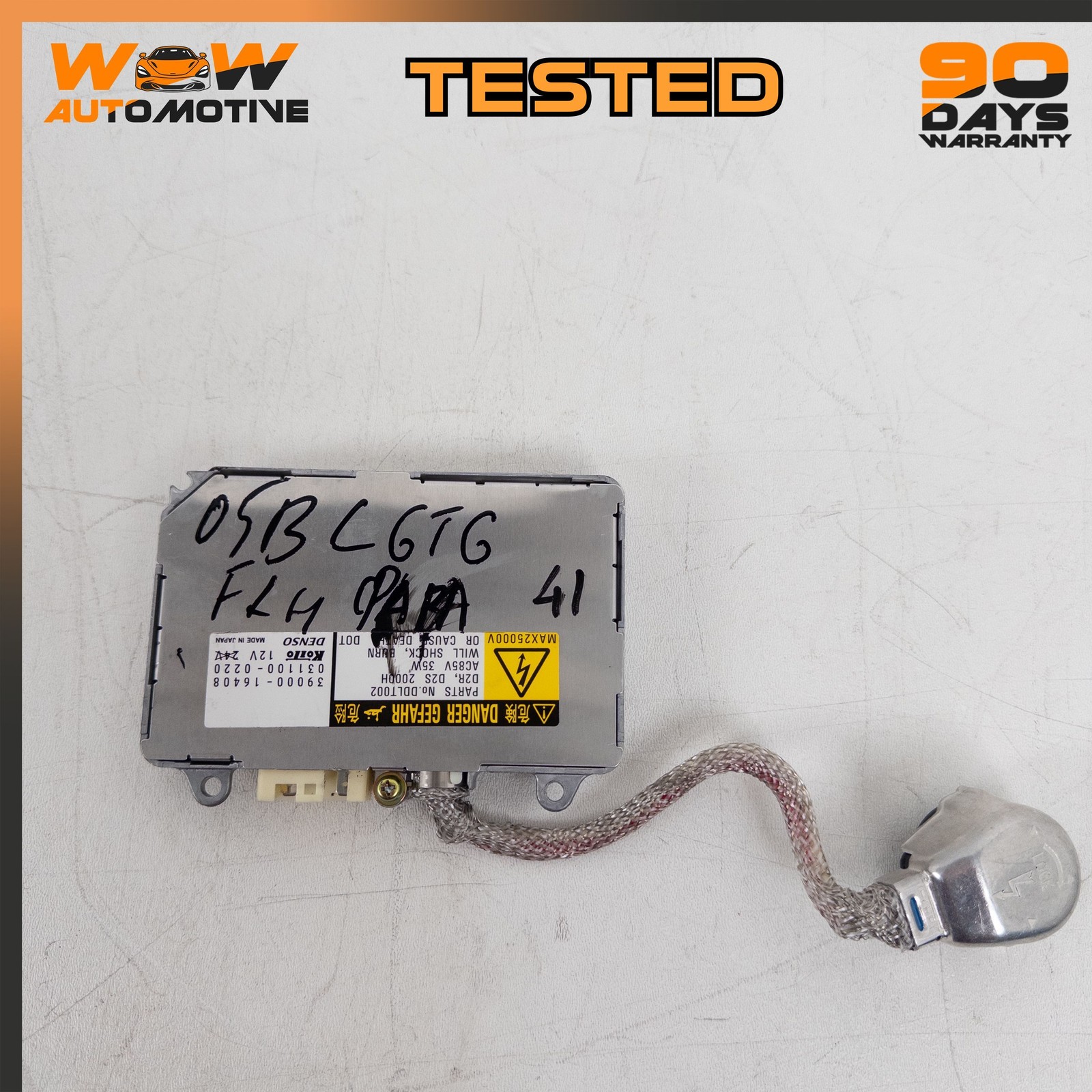 04-13 BENTLEY CONTINENTAL GT FRONT LEFT XENON HEADLIGHT BALLAST MODULE UNIT OEM