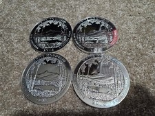 🌟 (4) 2013 New Hampshire White Mountain Atb 5 Oz Silver Coins , 20 Oz Total